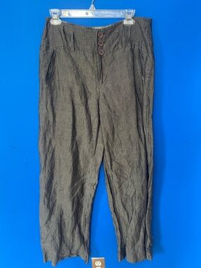 PEOPLE LIKE FRANK Sz 6 Gray Wrinkled Wide Leg Pant
